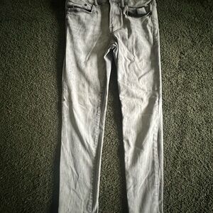 Express Light Gray Denim Jeans